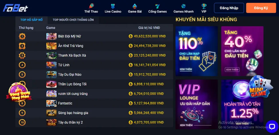 Nền tảng cá cược mocbai bet